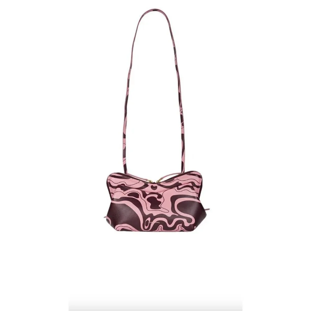 MANSUR GAVRIEL Mini M Frame Bag Flamingo Plum Womens Size OS - Picture 1 of 16